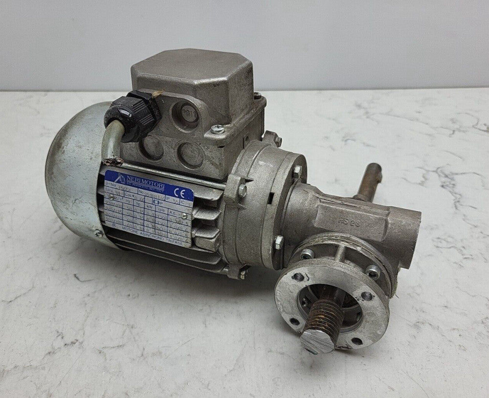 Neri Motor T56C4 Gearmotor Varvel FRS28/FL Worm Gearbox 28:1 Ratio