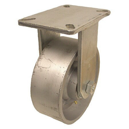 Zoro Select P27r-D100r-18 Plate Caster,5400 Lb. Ld Rating,Gy Wheel