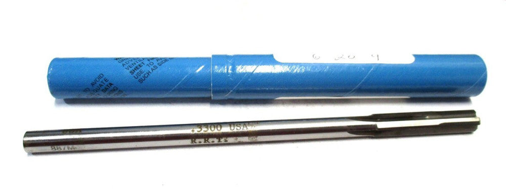 NEW (56985591) 21/64 x 1-1/2 x 6 4-Flute RH Carbide-Tipped Chucking Reamer