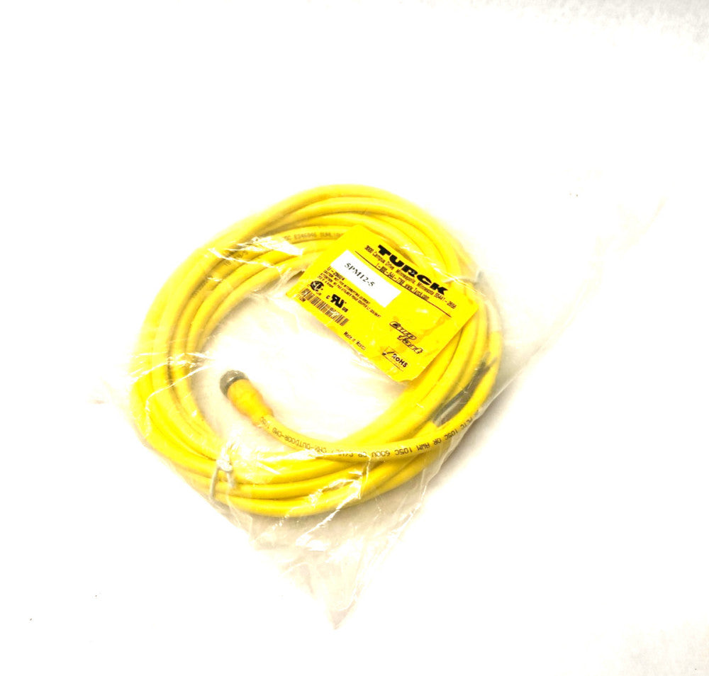 Turck RKC 4.5T-5/CS10288 Eurofast Single Ended Cordset 5-Pin M12, U-26024