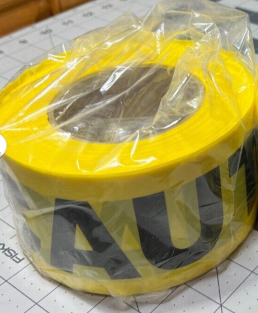 1 Roll C.H. Hanson 3" x 500ft CAUTION Barrier Tape CT25M3500