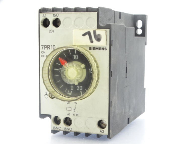 SIEMENS 7PR1040-7AG00 Relay - Used