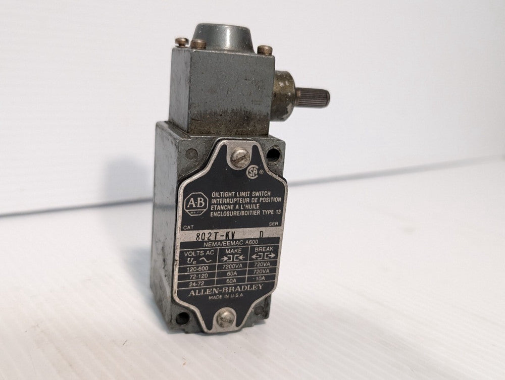 Allen Bradley, 802T-KV Ser. D, Oil Tight Limit Switch + Returns.