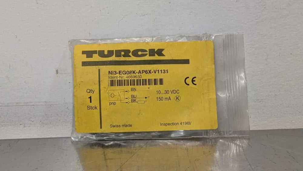 Turck Ni3-EG08K-AP6X-V1131 Inductive Proximity Sensor 4669650 3mm 10-30VDC 150mA