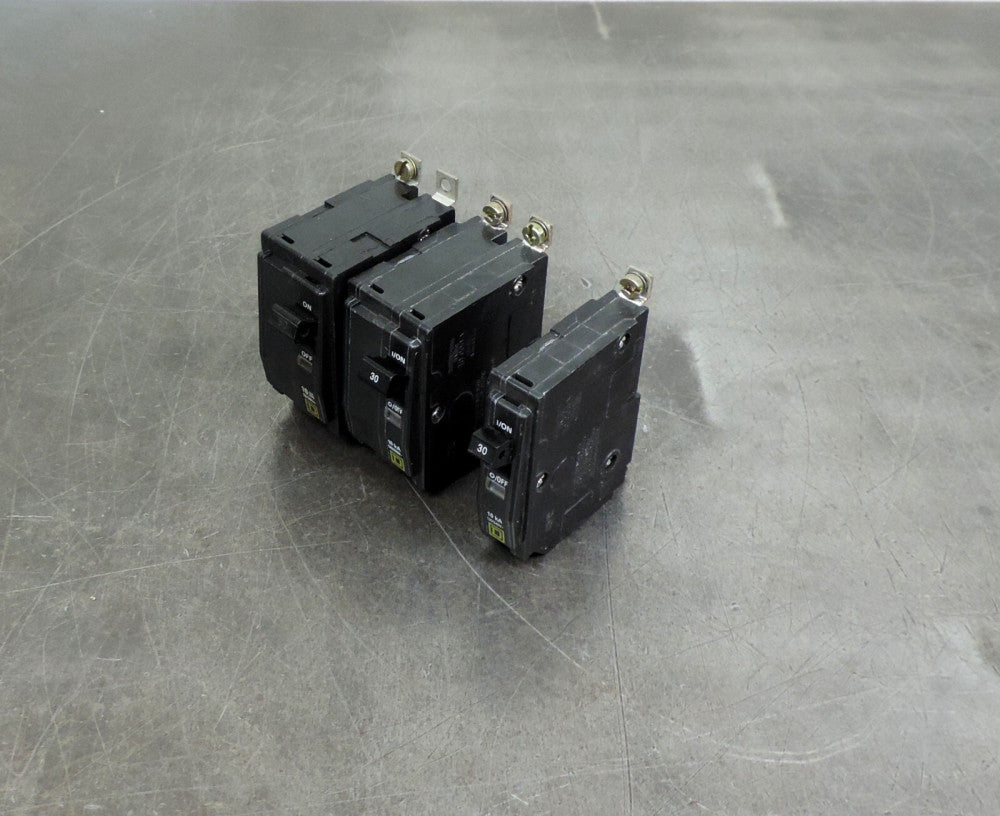Square D Circuit Breaker  AD-8290 RS-9552  AD9112  Lot of 3
