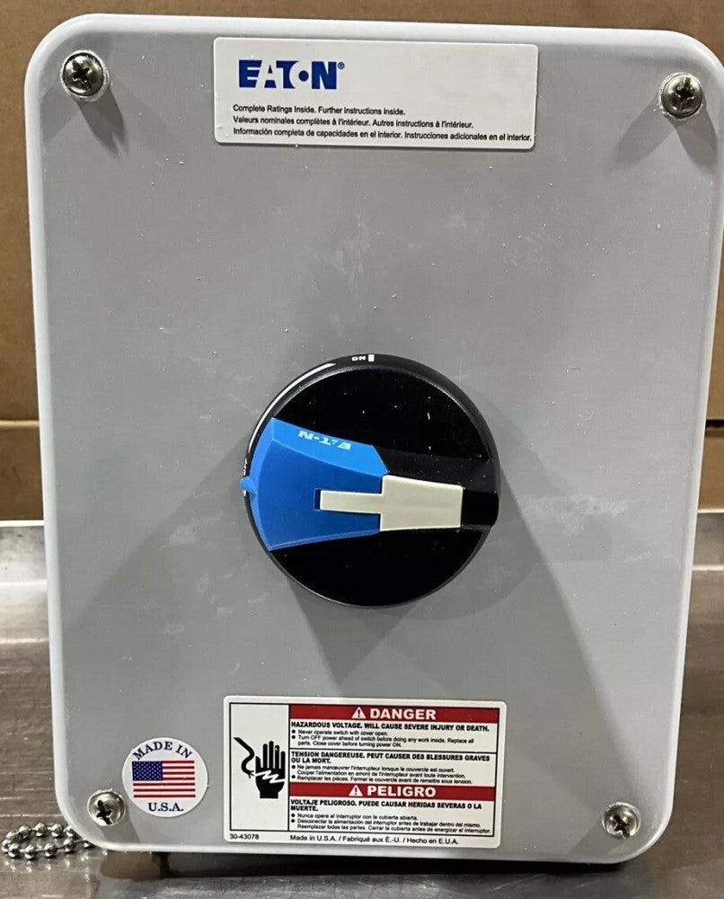 Eaton ER53030UX ROTARY SWITCH DISCONNECT SWITCH  30A 600V M01-1717-NSB MNZX660