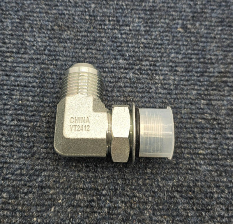 ( QTY 2 ) Brennan Industries YT2412: Forged Steel 90 Degree Elbow Tube Fitting