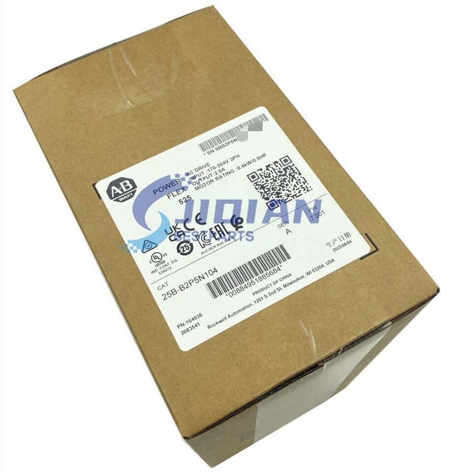 POWERFLEX 525 0.4KW (0.5HP) AC Drive 25B-B2P5N104 Expedited Shipping AB