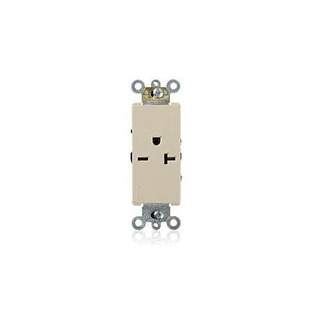 Leviton 16441-I Single Receptacle Outlet, 6-20R, 20 A, 250V Ac, 2 Pole, 3 Wire,