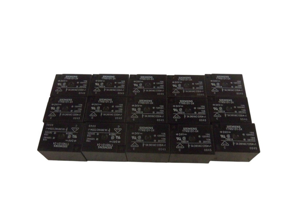 LOT OF 15 SIEMENS T7NS1D1-24 RELAY UNMP