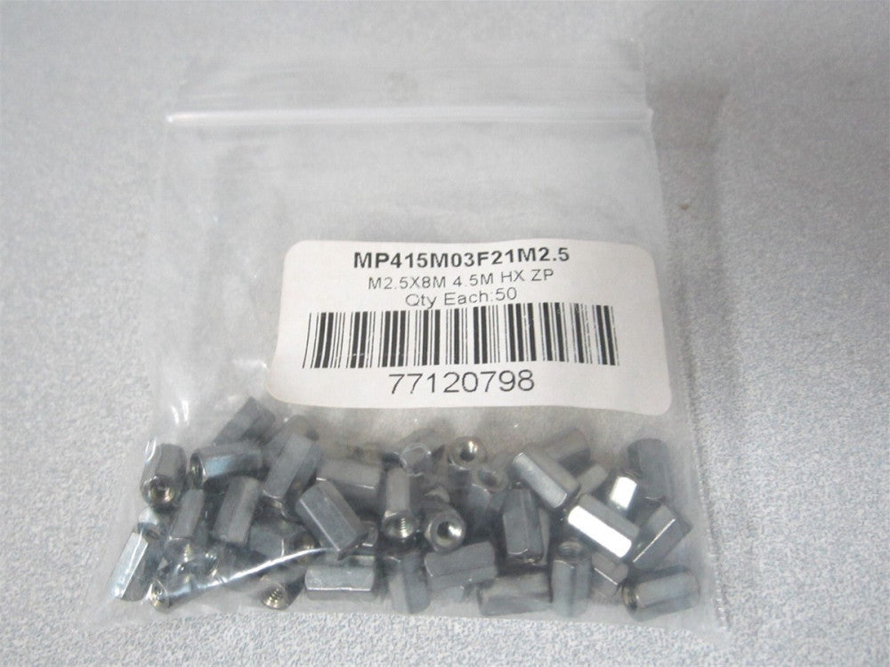 Electro (MP415M03F21M2.5) M2.5 x 0.45 Female Hex Circuit Board Standoff - Qty 50