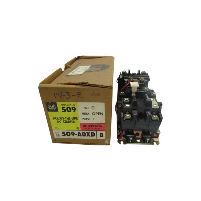 ALLEN BRADLEY 509-A0XD SER. B 110/115-120V (BR/YL) NSMP
