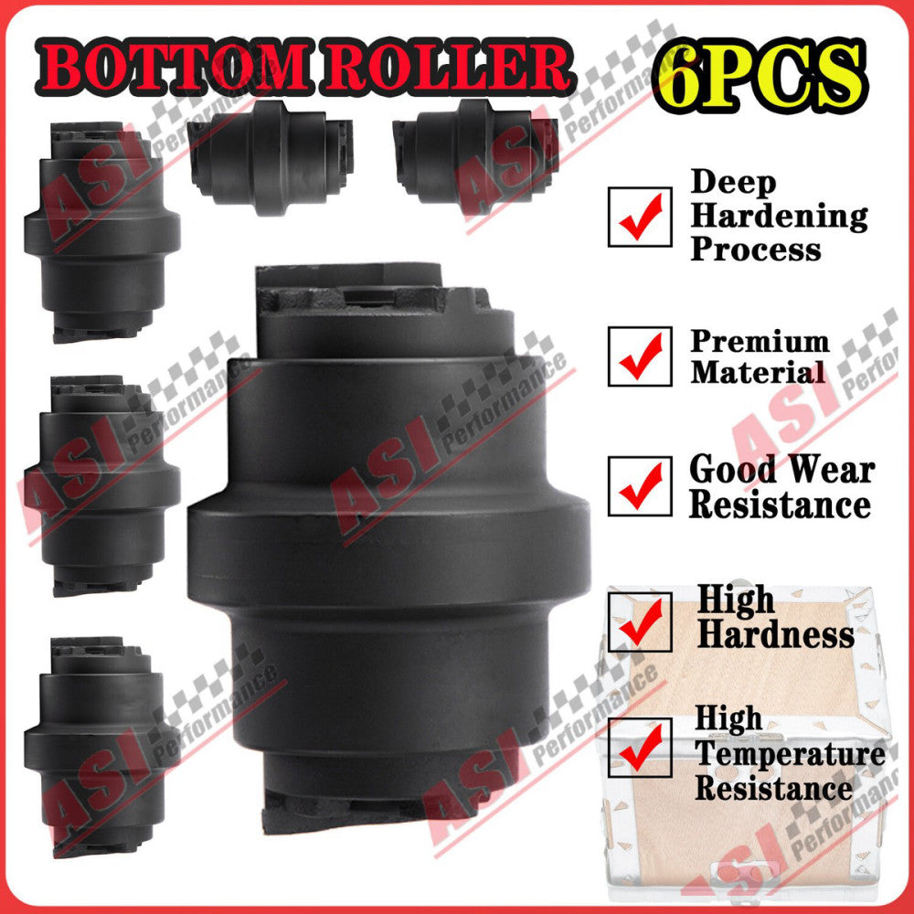 6Pcs Bottom Track Roller for CATERPILLAR CAT 302.4D Excavator Undercarriage -HOT