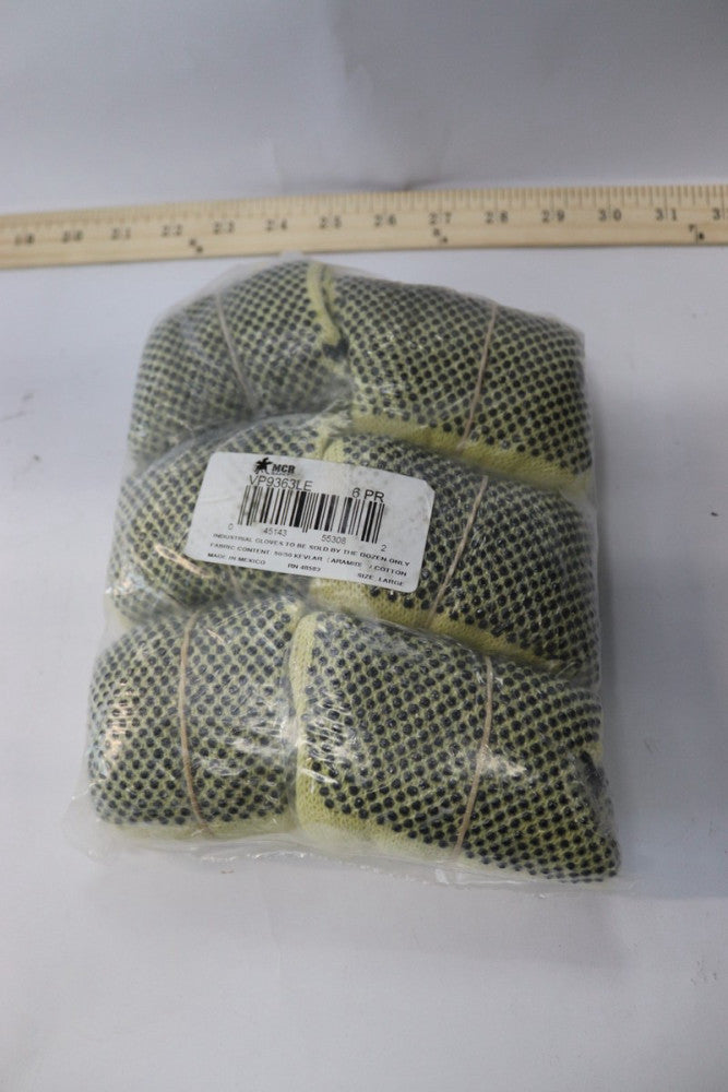 (6-Pairs) MCR Safety 2-Side Dot Light Weight Cotton Gloves VP9363LE