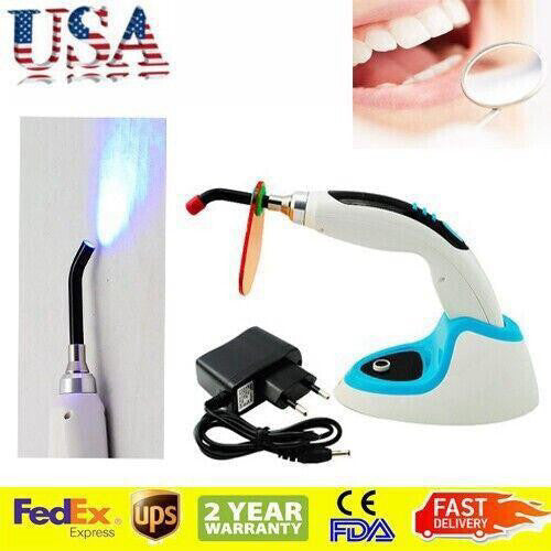 10W Wireless Cordless LED-Dental Curing Light Lamp 1400MW+Whitening Blue-ray NEW