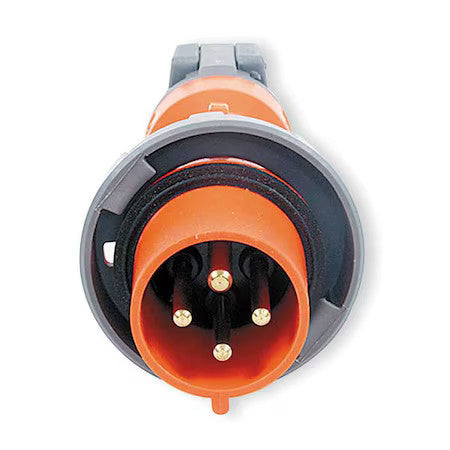 Hubbell Wiring Device-Kellems Hbl4100p12w Watertight Pin & Sleeve Plug, 100 A,