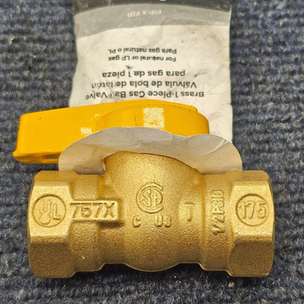 ( QTY 3 ) RELIABILT 867989: AMERICAN VALVE 1/2-in FNPT Brass Ball Valve