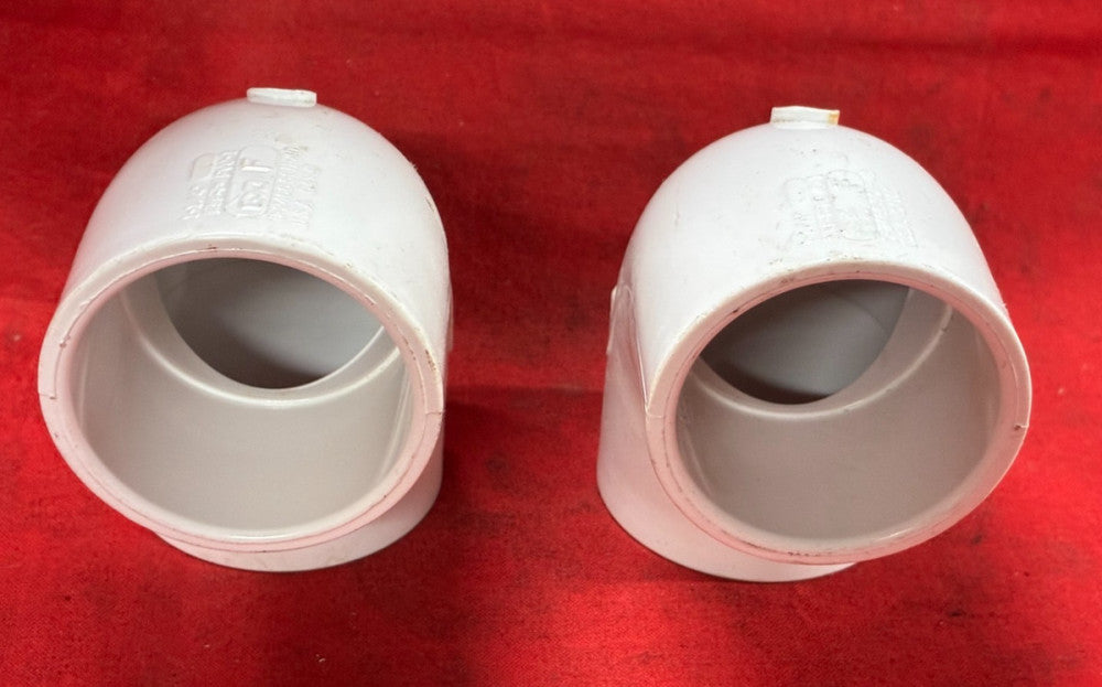 UNBRANDED 1-1/4" 90° ELBOW PIPE FITTINGS PVC-I D-2466 SCH40 (LOT OF 2)