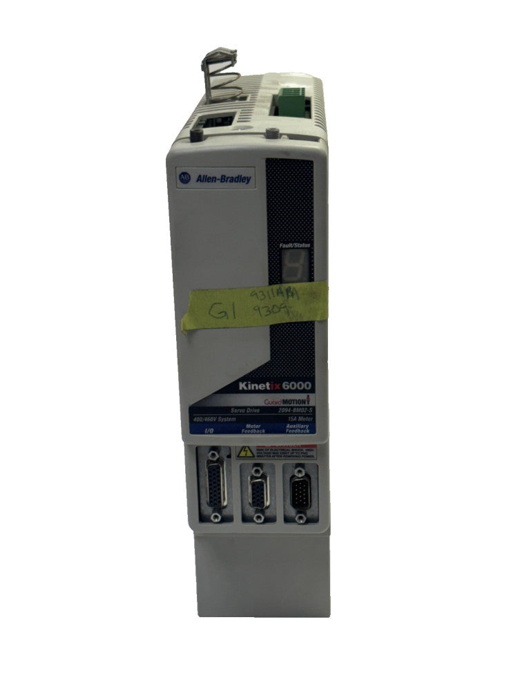 ALLEN BRADLEY 2094-BM02-S KINETIX 6000 AXIS MODEL 00/480 VAC, 6.6 KW, 15 AMP