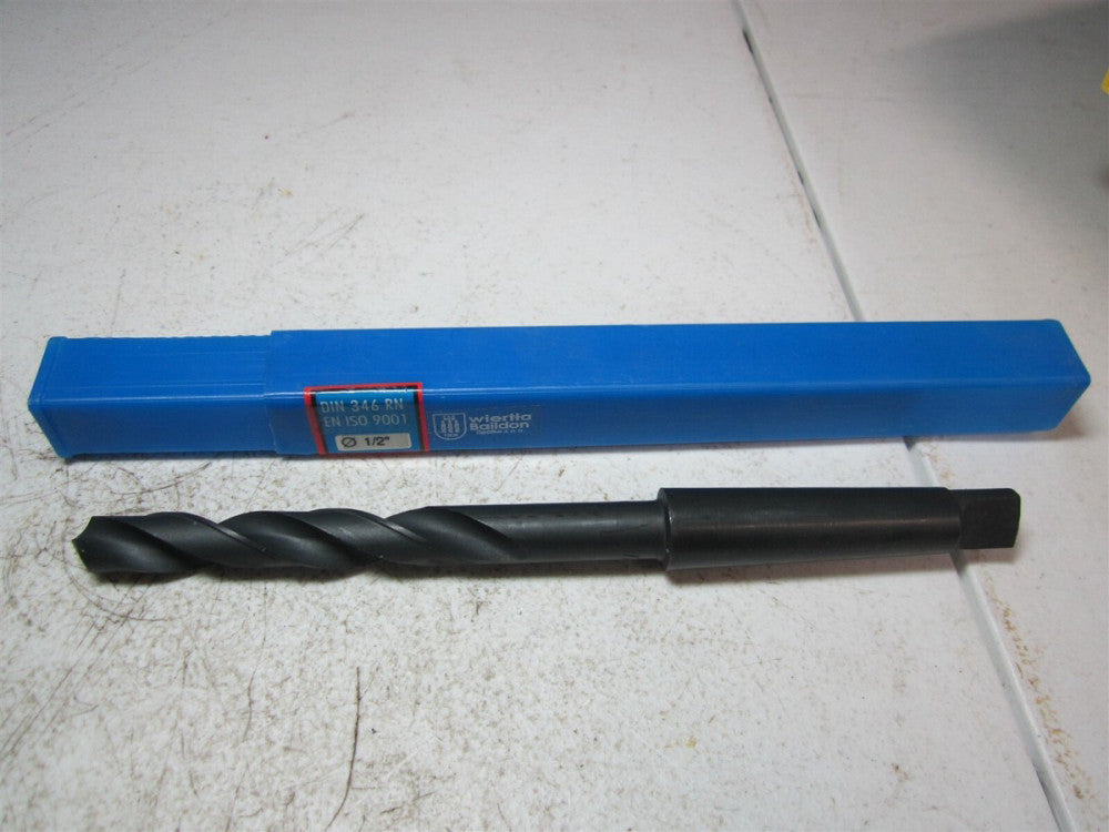 Wiertta Baildon DIN 346 RN EN ISO 9001 Taper Shank 1/2 Diameter HSS Drill Bit