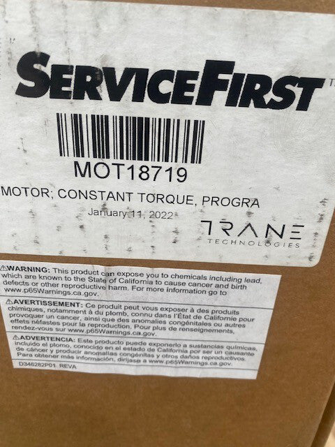 Trane MOT18719 120V 1/2HP 1050RPM Motor
