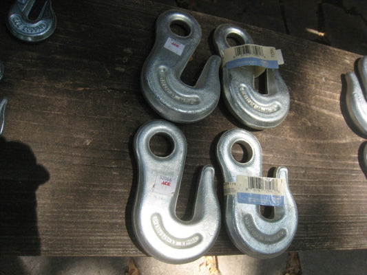 4 Cable hooks G30 Columbus McKinnon USA  1/2"  for crane or rigging  5-1/2" long
