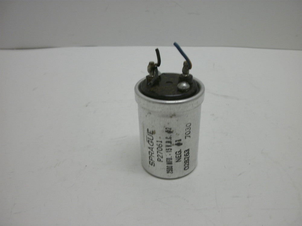 SPRAGUE P-27061 CANISTER CAPACITOR 2500 MFD -15 V.D.C.#2 NEG. #1 D28763 7030