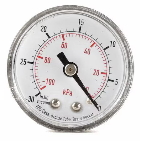 Zoro Select 4Fma7 Pressure Gauge, Commercial, 0 To 4000 Psi, 1 1/2 In Dial, 1/8