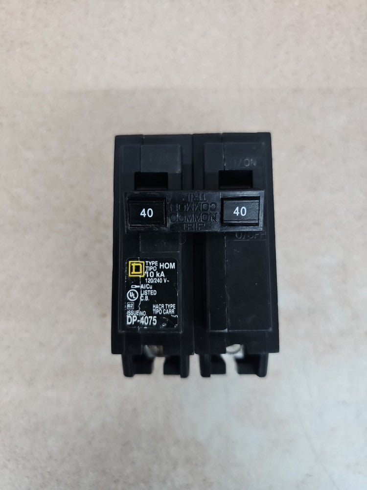 Schneider Electric HOM24 120-240V 40A 2 Pole Unit Circuit Breaker SEE PICS