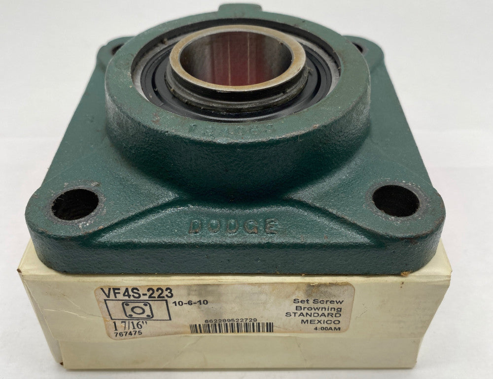 Browning VF4S-223 Flange Mount Ball Bearing 1-7/16" Bore 