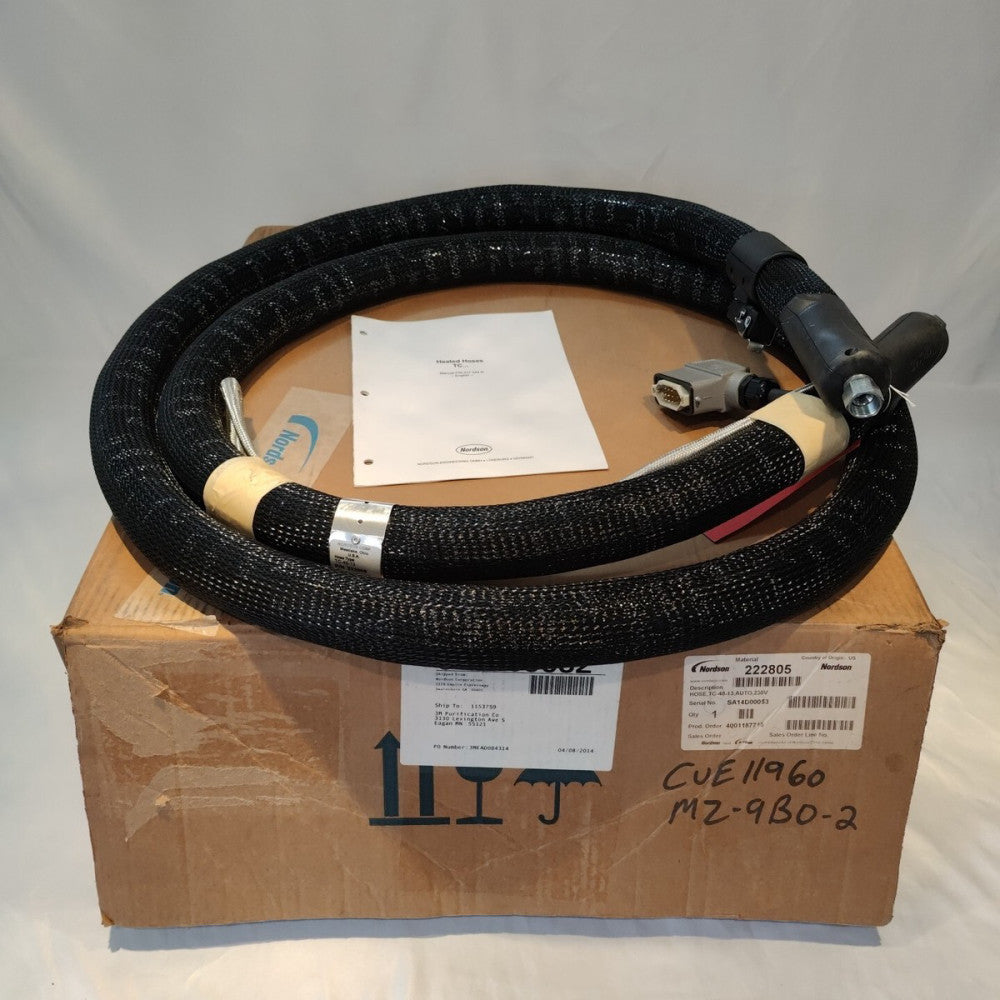 Nordson 222805 Hot Melt Glue Heated Hose, Type TC-40-13, 230V, 13ft