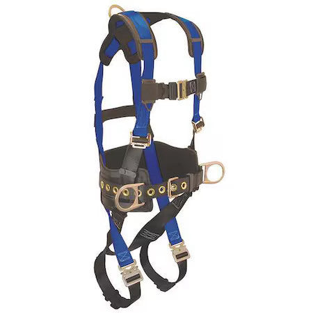 Condor 45J271 Condor Full Body Harness, S, 425 Lb., Quick-Connect Chest/