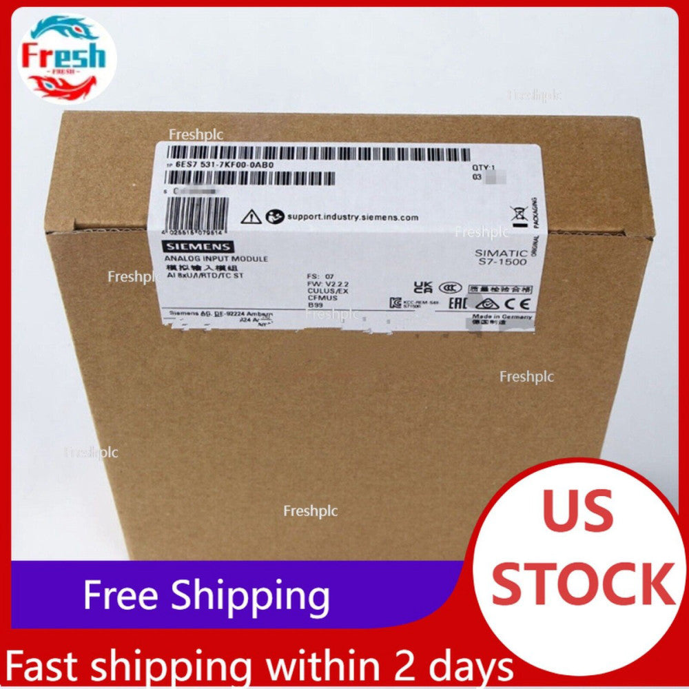 New Siemens 6ES7 531-7KF00-0AB0 6ES7531-7KF00-0AB0 S7-1500 analog input module