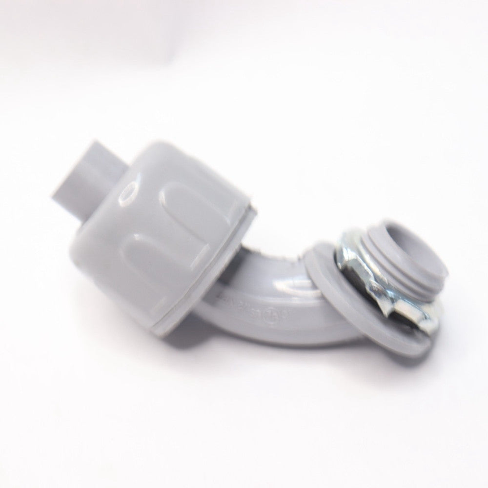 Liquid Tight Connector 90 Degree Non Metallic Electrical Conduit Fitting Nylon