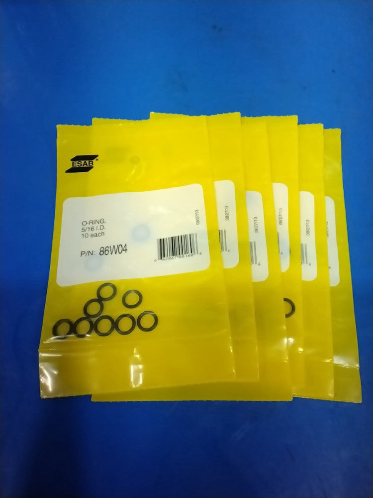 ESAB 86W04 O-Ring 5/16, 10 Each, Lot Of 6
