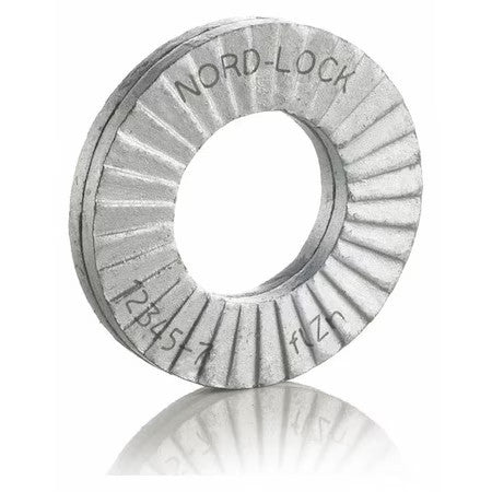 Nord-Lock 2148 Wedge Lock Washer, For Screw Size 1/4 In Steel, Advanced