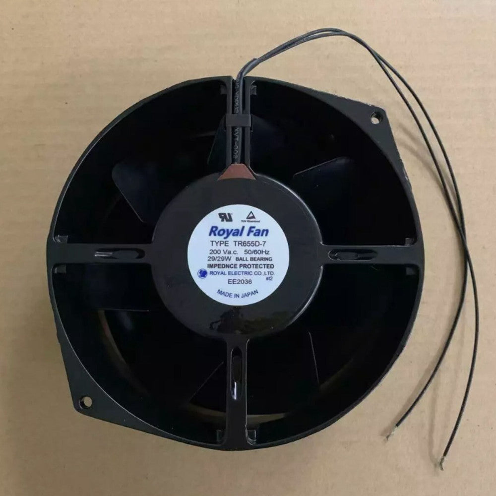 One Brand New ROYAL FAN TYPE TR655D-7 Metal Fan 200V 50/60Hz 29/29W