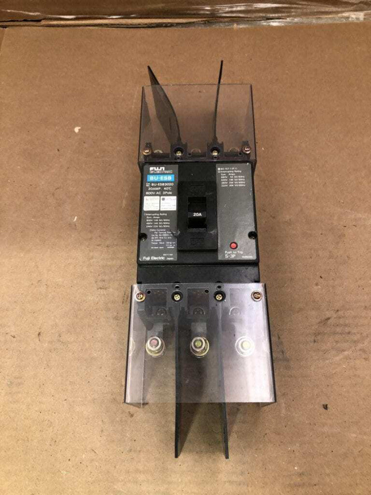 FUJI Electric BU-ESB3020 20A 3 Pole Circuit Breaker 600VAC