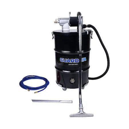 Guardair Pq55c150atex Static Conductive Drum Vacuum, 55 Gal, 20 - 60 Cfm