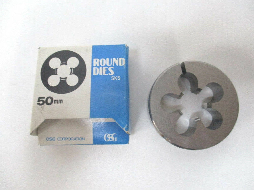 OSG (46239) M18x2.50 50mm x 5/8" Thick HSS RH Round Adjustable Die