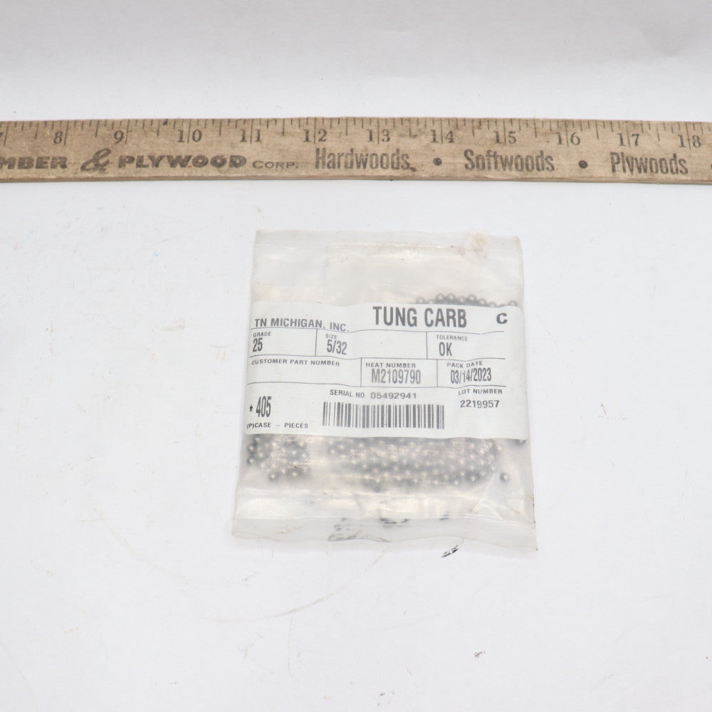 (405-Pk) TN Gage Ball Grade 25 Chrome Steel 5/32" Diameter 