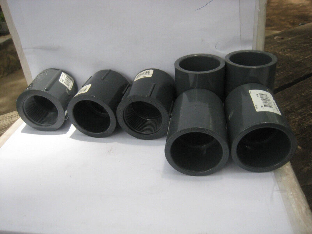 7 Charlotte Pipe 1-1/4 In. Sch. 80 female  PVC Coupling  MIX 4-SLIP 2slip/thr 1T