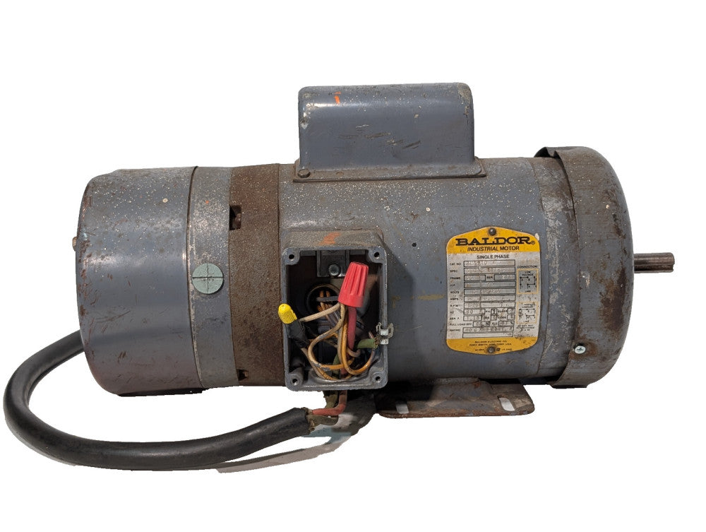 Baldor BL3510 Industrial Motor 1HP, 1PH, 60Hz, 1725RPM, FMC Stearns Brake Assy