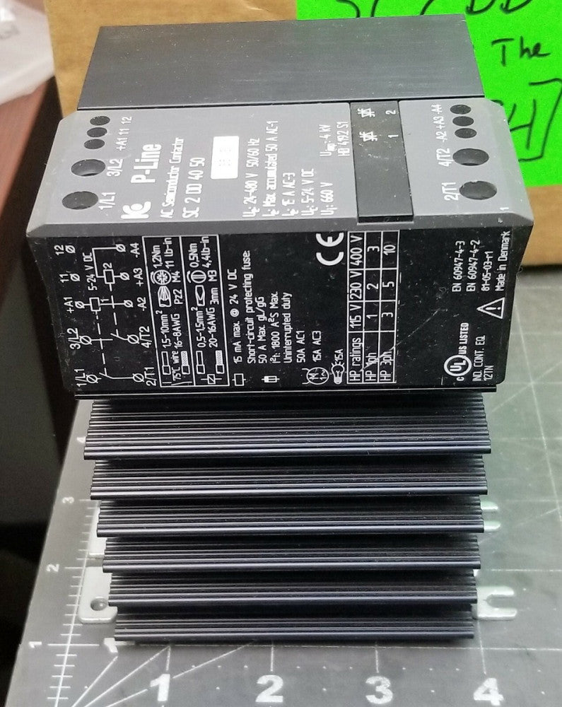 IC Electronic P-Line SC 2 DD 40 50 Contactor 24-480 Volts 50/60 Hz 50 Amps [B9S4