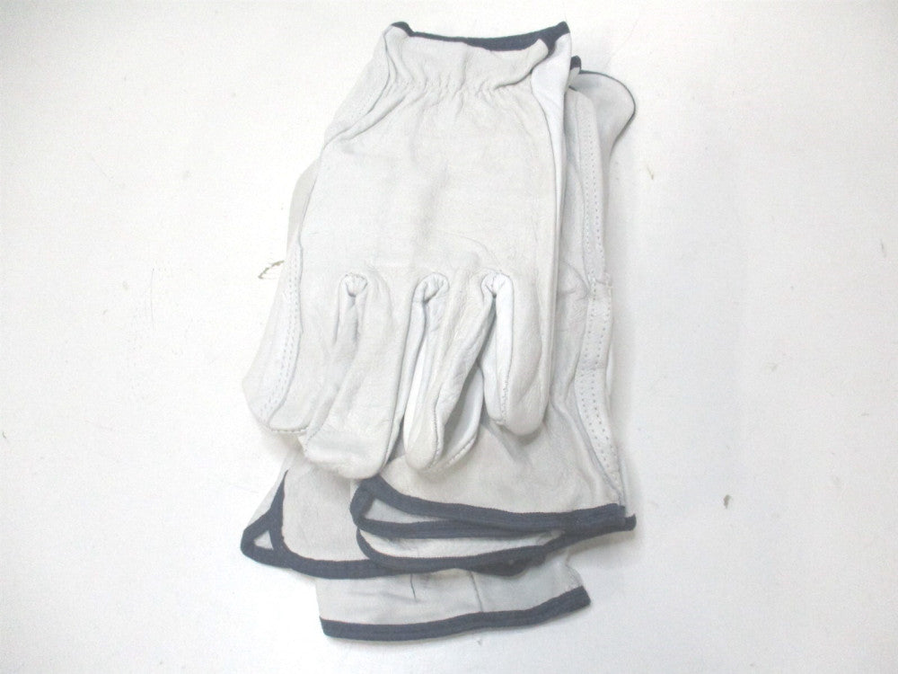 (68-105/XL) Size XL (10) Grain Cowhide General Protection Work Gloves - 4 Pairs 