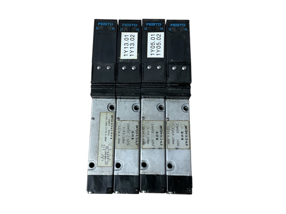 PACK 4, FESTO JMT2H-5/2-4,0-S-VI-B 159453 SOLENOID VALVE ASSEMBLY