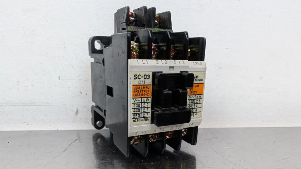 Fuji SC-03 Contactor SC11AA 1NO 100-110VAC Coil 2,5HP