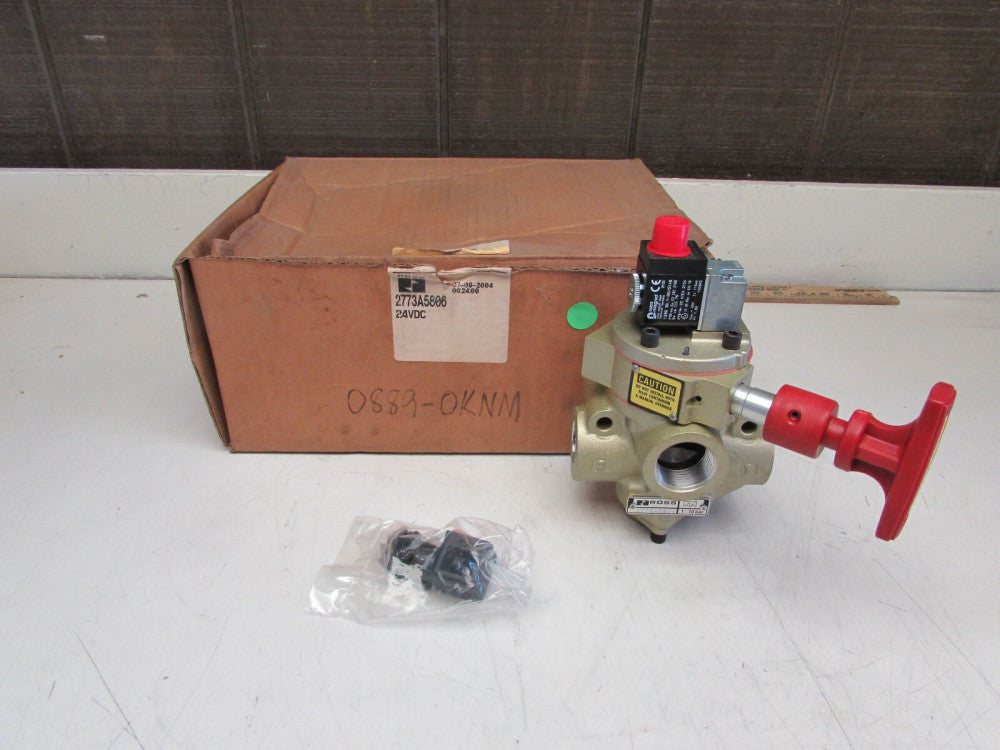 ROSS 2773A5806 ,PNEUMATIC SAFETY LOCKOUT SOLENOID VALVE, 24vdc NIB! MAKE OFFER! 