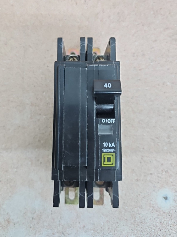 SQUARE D QOU240 2POLES 40A, 120/240V CIRCUIT BREAKER W# NTO