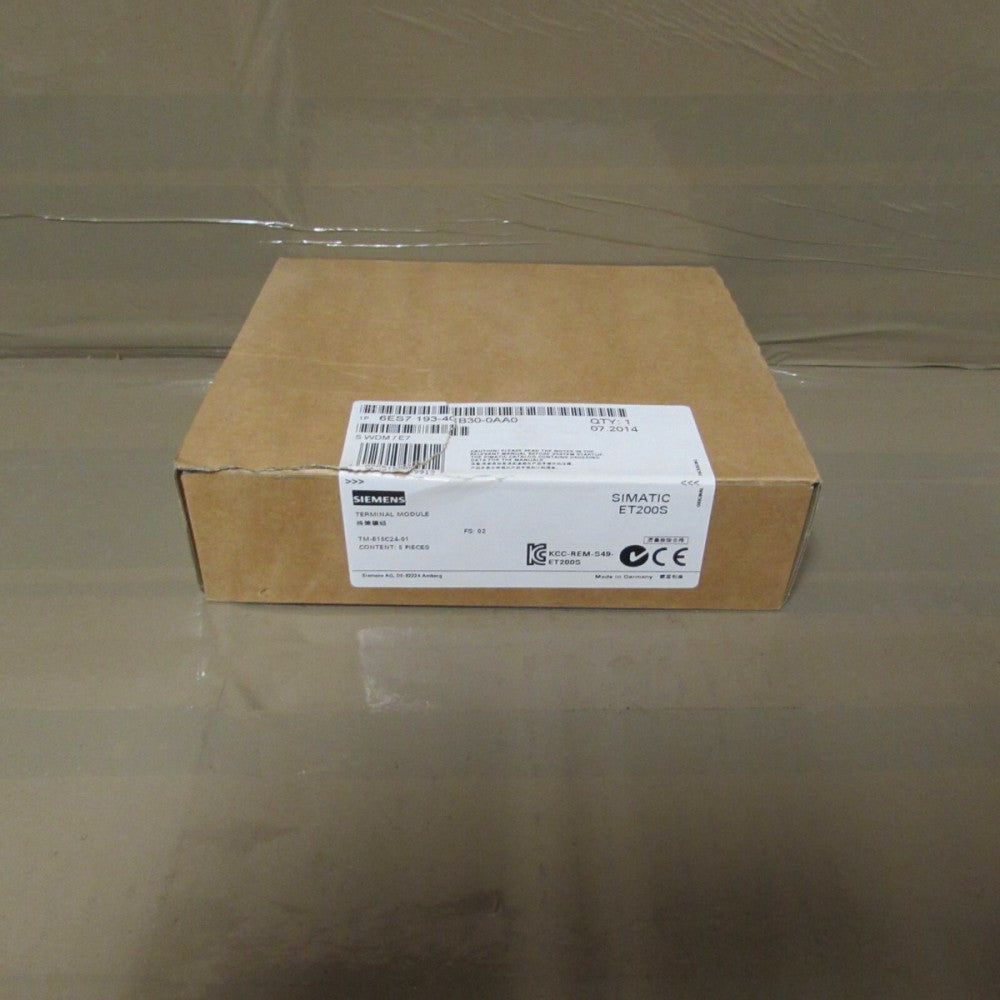 1-CASE OF 5QTY SIEMENS 6ES7193-4CB30-0AA0 TERMINAL MODULES NEW IN THE BOX M/O!!